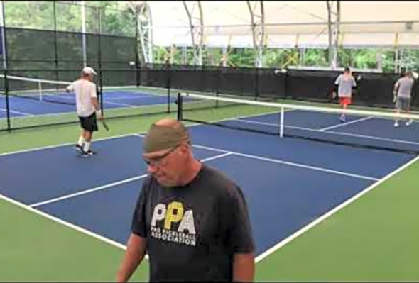 Hard Fought Pickleball Match, Men&#039;s Doubles, 6/4/23
