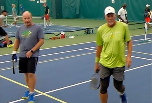 MSR Pickleball OMD R1 (part) Johnny Lange/Josh Lancaster v Todd Robertson/Darryl Noble