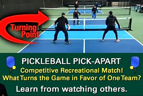 Pickleball! Men&#039;s Doubles Match! One Mistake Determines the Outcome! Learn from Watching Others!