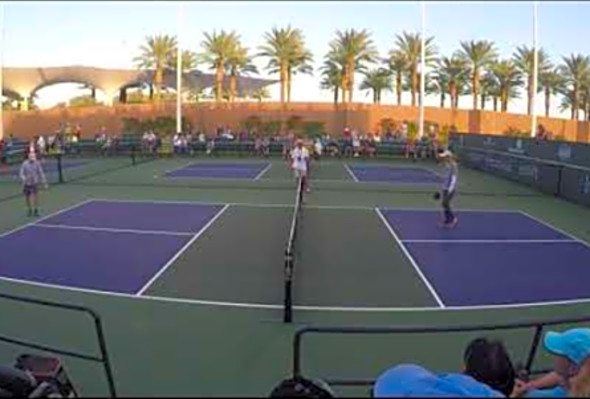 2018 Pickleball Nationals at Indian Wells MXD 3.5 50 Finals Game1b