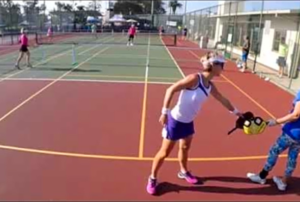 Pickleball-2015 California State Games -Womens Doubles 5.0 Finals Match