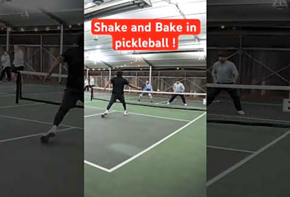 Shake and Bake in #pickleball is nothing but you perform a drive and then smash #muralithepickleguy