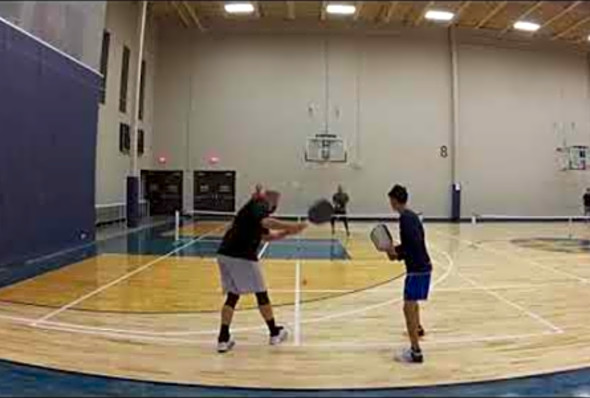 RR1 Mike &amp; Craig vs Jordan &amp; Chris - Men&#039;s 4.5 Pentagon Pickleball Tournament 2020