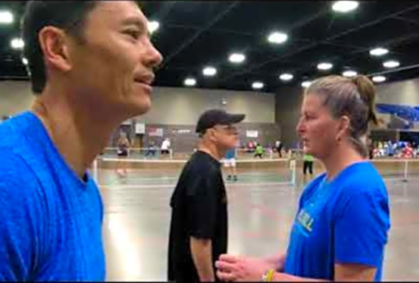 Mid America pickleball 4.5/5.0 MXD Brent Roy/Kris Carey V Larry Patrick/Rebekah Maddalena