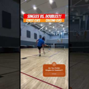 Pickleball Singles Vs. Doubles, Which Is Better?! #pickleball #sports #h...