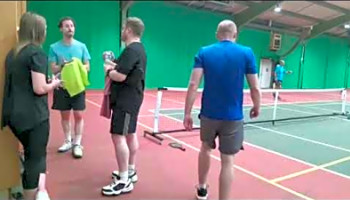 Swindon Pickleball tournament 4.0 bronze match