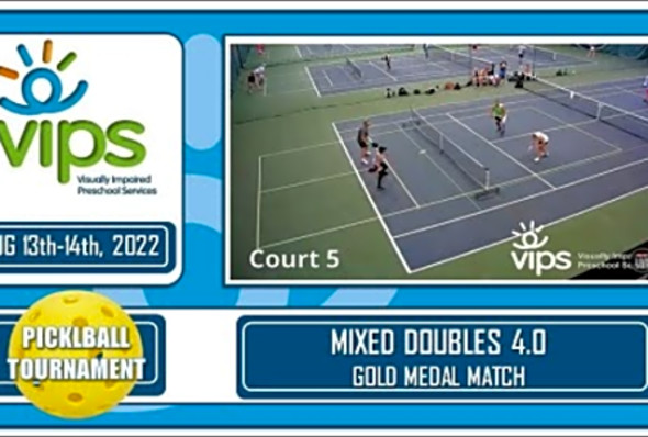 VIPS.org Fundraiser Pickleball Tournament: 4.0 Mixed Doubles Gold Medal Match