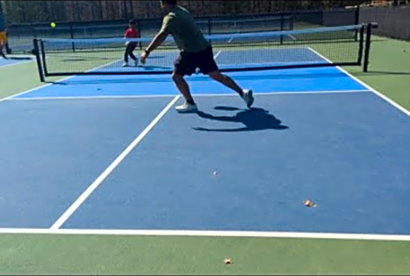 Son challenges his Dad in pickleball #pickleball #highlights #8u #