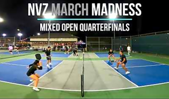 Crazy Mixed Open Match - NVZ Whittier Mixed Open Quarterfinals Kevin (5.8)/Cade vs Nate/Katelyn &amp;BTS