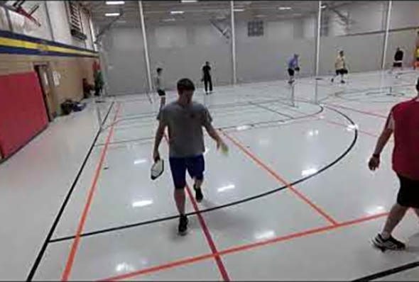 Week 9 Game 1 Winter 2017 Pickleball Ladder League