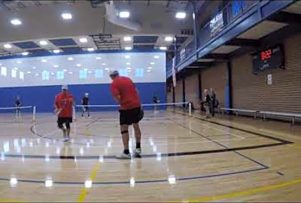 HCR Pickleball - Cedar Park - Dave &amp; Cesar 3.5 first game Dec 2019
