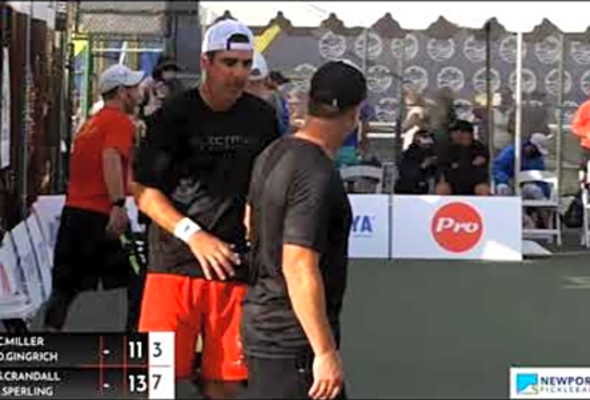 2020 Pickleball atNewport Beach Sr Pro Men Gold - Game 2