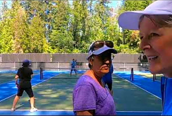 GH010254 Pickleball play at Murdo Frazer park in North Vancouver