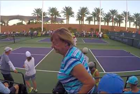 2018 Pickleball Nationals at Indian Wells MXD 3.5 50 Finals Game2