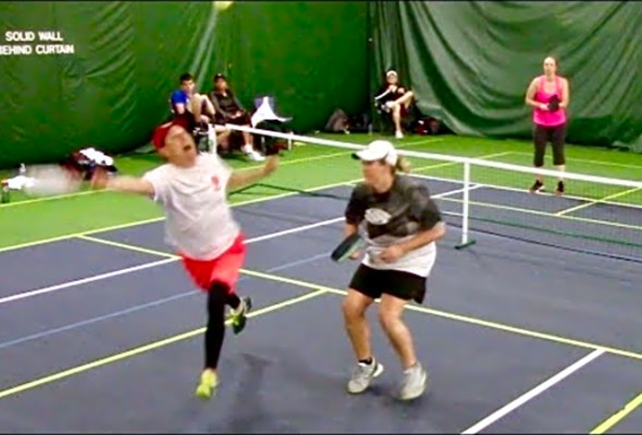 Spring Swing Pickleball-OMX BRONZE MEDAL Dave Weinbach/Katie Dyer v Andrea Koop/Shane Stokes