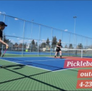 Pickleball Outdoor Game match with Friends