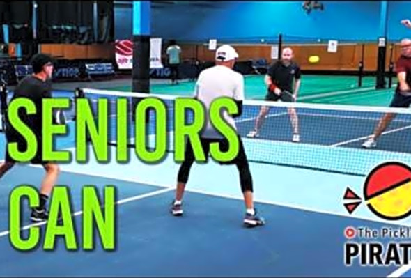 This is What Senior 5.0 Pickleball Men&#039;s Doubles Looks Like