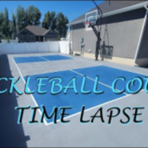 Pickleball Court Painting Time Lapse