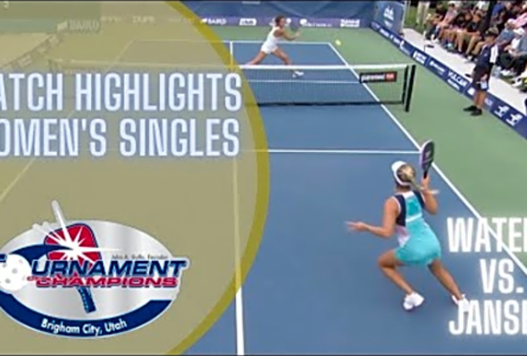 Anna Leigh Waters vs. Lea Jansen - 2022 Tournament of Champions Womens Singles GOLD Match Highlights