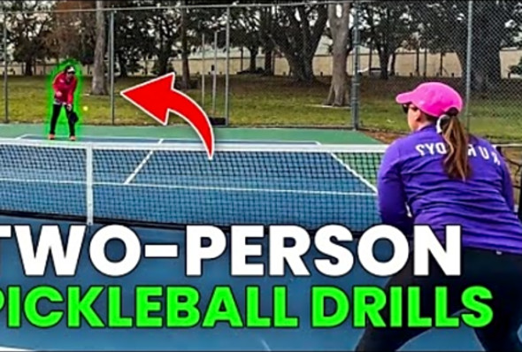 Pickleball Drills for two players