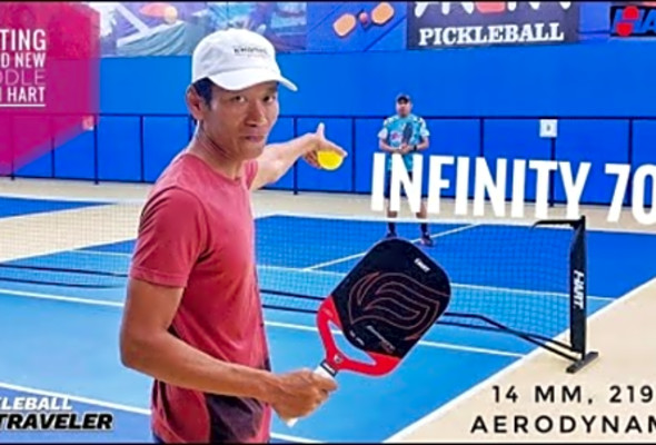 HEAD HEAVY PADDLE WITH GOOD POWER AND SPIN - INFINITY 700 from #HartPickleball #pickleballtraveler