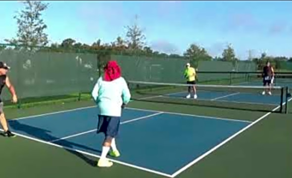 2017 09 15 LOMD Pickleball Rnd1 Gm1 Ron Rick Jake Bob wErrors