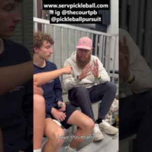 He Quit His Job?! #pickleball #serv #singles #stacks #trending #sports #...