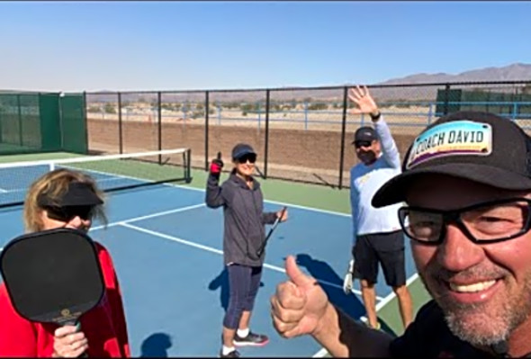 Live pickleball lesson