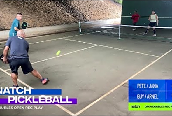 Pickleball Doubles Rec Play feat. Guy/Arnel vs Pete/Jana
