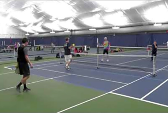 Milford Pickleball Tournament Men&#039;s Advanced Double - March 2017