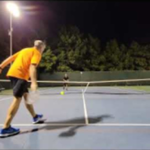 Glenn / Ben vs Rich Half-court vs Full-court Oct 6th Pickleball match play