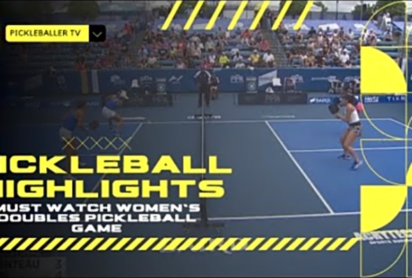 MUST WATCH WOMEN&#039;S DOUBLES PICKLEBALL GAME