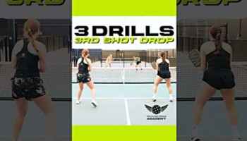 Practice like a Pro! 3 Smart Drills to Level Up Your Third Shot Drops! #pickleball #thirdshotdrop