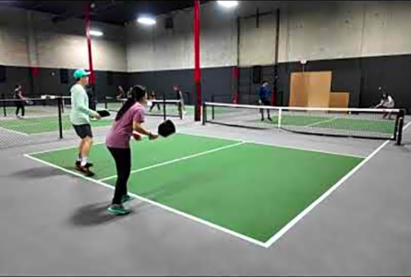 Pickleball - Elite Pickleball Club - Kevin &amp; Christy vs Shelley &amp; Karthik Game 1