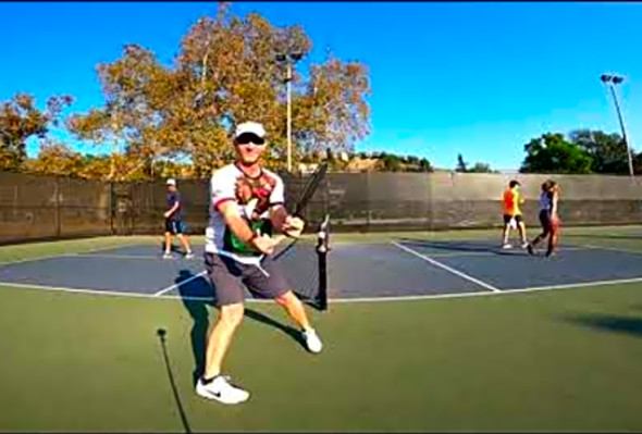 Bad Pickleball High level Rec play 5.0 Jessie Irvine Aaron Donofrio Jeff Warnick Scott Crandall