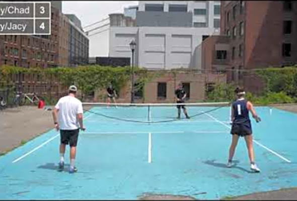 Brooklyn Pickleball MLP rally scoring Kelsey and Chad vs Henry and Jacy