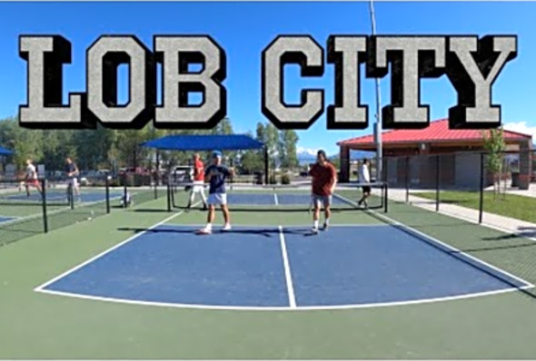 Lob city Part I - Only Lobs from Pro Pickleball Players vs 4.0 Players!