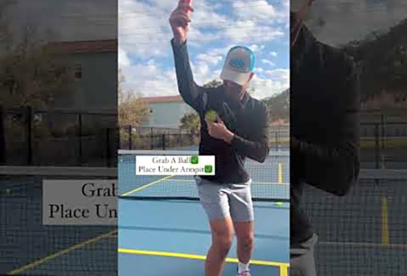 #1 Drill To Eliminate Big Swing &amp; Increase Hand Speed #pickleballcoach #pickleball #pickleballs