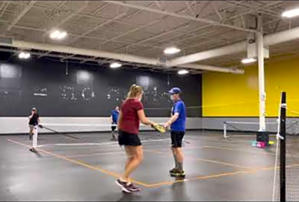 Tom/Amy vs. Paul/Carol at Pickleball Mania