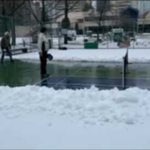 Playing Pickleball outdoor in Canadian Winter 2022