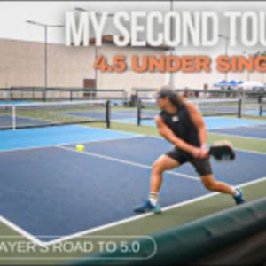 My 2nd Pickleball Tournament - Tennis Player in 4.5 and Under Singles