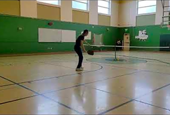 Pickleball How to hit a third shot drop
