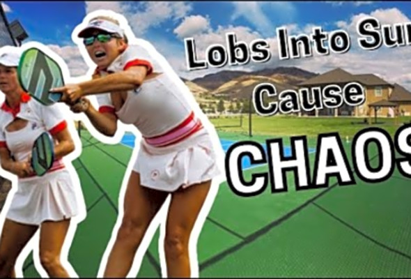 Lobs into sun cause complete CHAOS, a pickleball breakdown