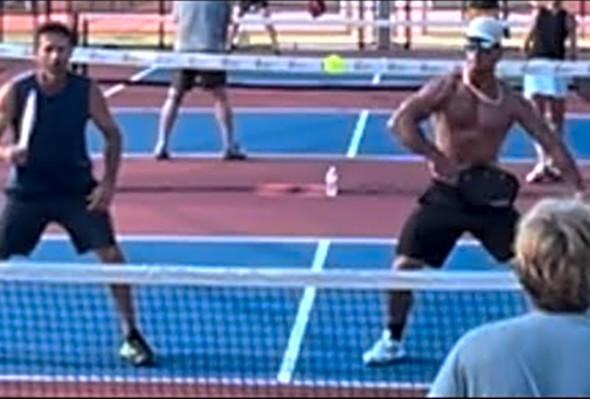 Open play pickleball game at NPC against local tennis pro!