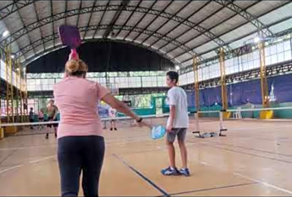 Pickleball at Lagro Centennial Park Q.C .