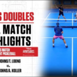 2022 Tuesday Night Pickleball (8/9/2022) Men&#039;s Doubles - B. Johns/T. Loo...