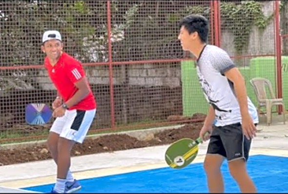 Pickleball Doubles - Kim/John vs Leander/Wilson - Kingsville Hills Pickleball Club