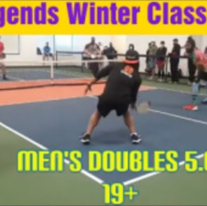 Legends Winter Pickleball Classic- Men&#039;s Doubles 5.0 19 Gizmo-Walker vs....