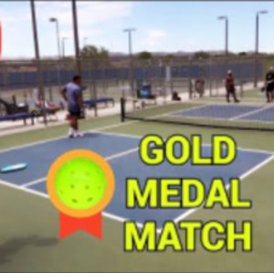 High Level Gold Medal Pickleball Men&#039;s Doubles Match at Pickleball Money...