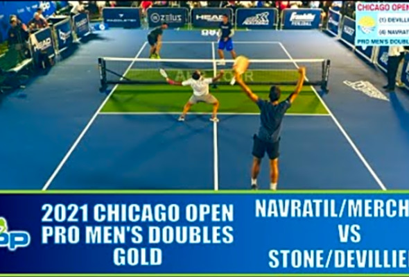 APP Chicago Pickleball Open Pro Mens Doubles Gold: Navratil/Merchant vs Stone/Devilliers